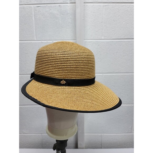 Bets Hackney Beige and Blue Straw Hat - Picture 4 of 8
